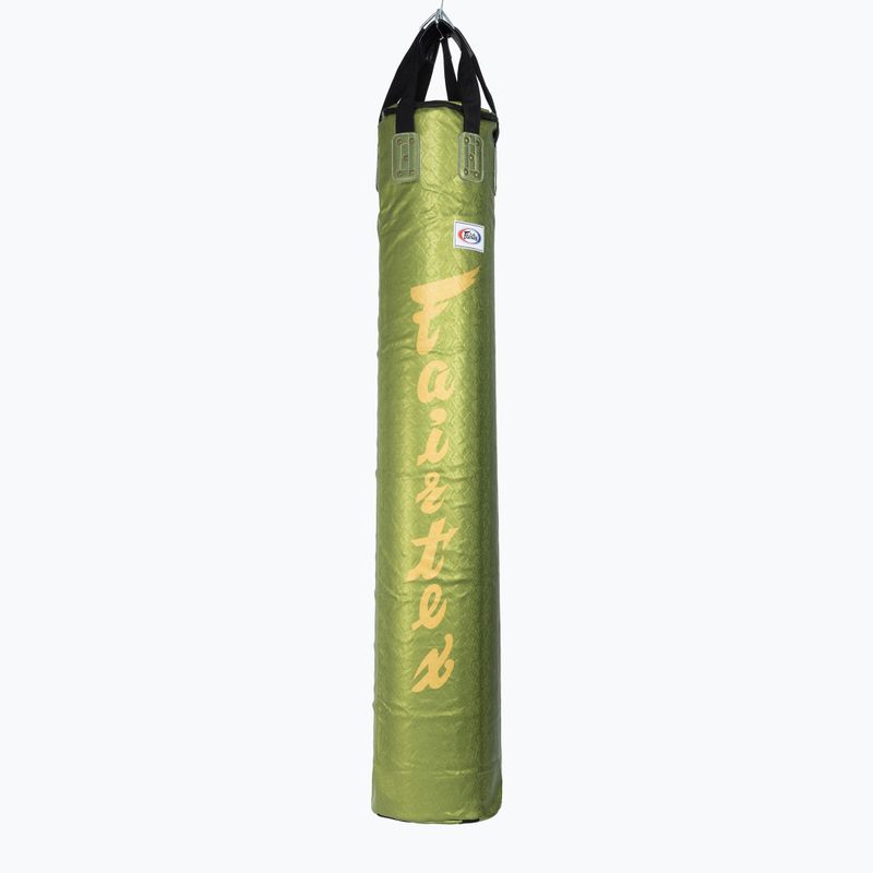 Fairtex 6FT Muaythai banán táska "Python Print" kollekció bokszzsák - töltetlen zöld