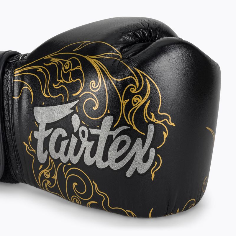 Boxkesztyű Fairtex Glory Kickboxing Competition Training Boxing black/gold 5