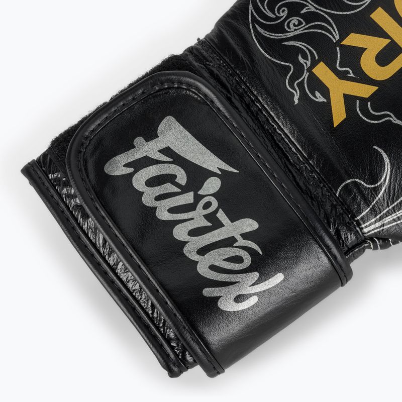Boxkesztyű Fairtex Glory Kickboxing Competition Training Boxing black/silver 6