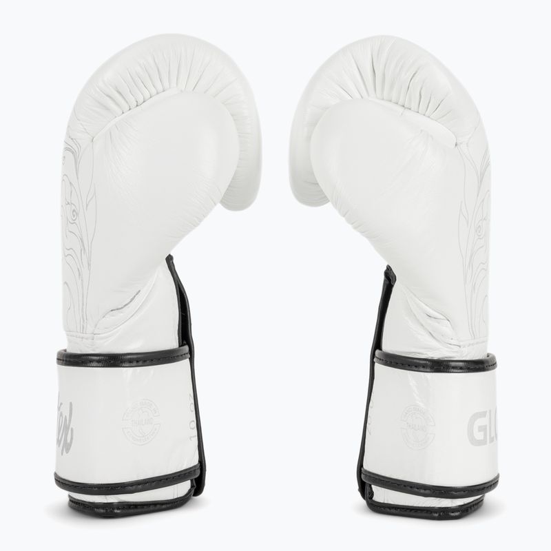 Boxkesztyű Fairtex Glory Kickboxing Competition Training Boxing white 4