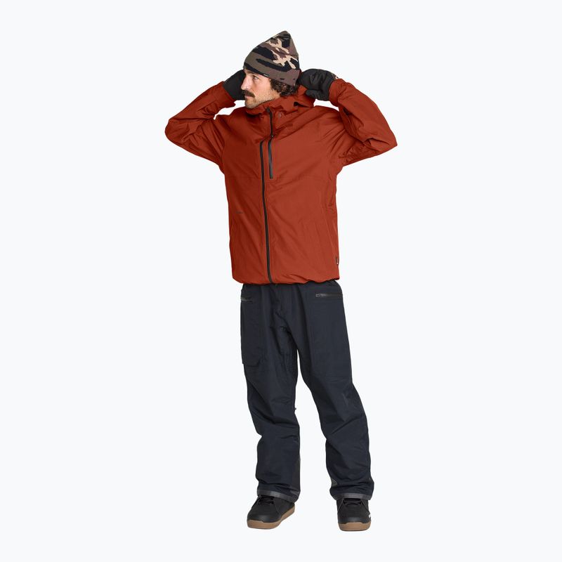 Férfi snowboarddzseki Volcom L Gore-Tex Jacket burnt orange 2