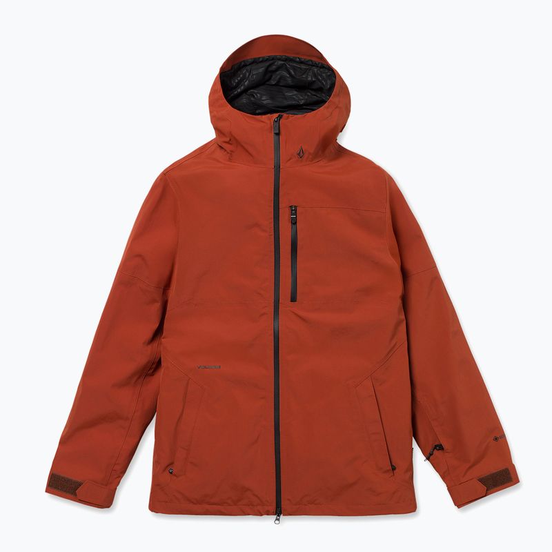 Férfi snowboarddzseki Volcom L Gore-Tex Jacket burnt orange 9