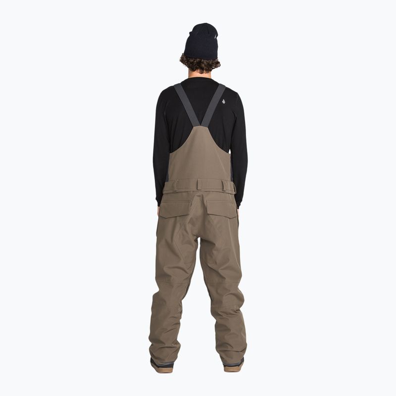 Férfi snowboardnadrág Volcom Roan Bib Overall teak 2
