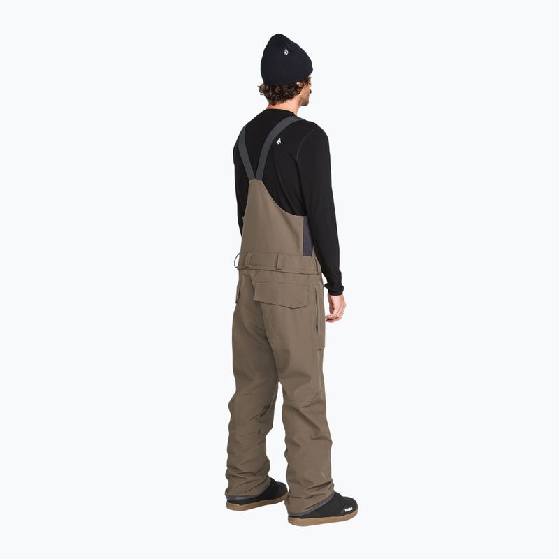 Férfi snowboardnadrág Volcom Roan Bib Overall teak 3