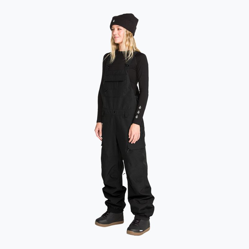 Női snowboardnadrág Volcom Crestron 3D Stretch Bib Overall black