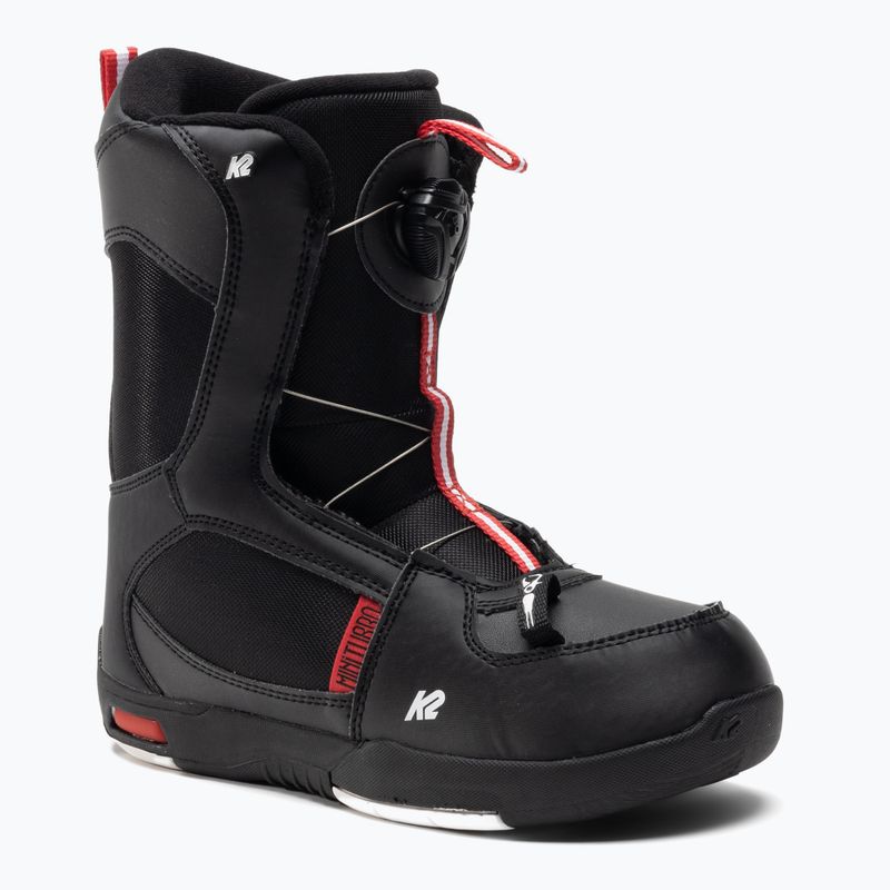 Gyermek snowboard csizma K2 Mini Turbo fekete 11F2033