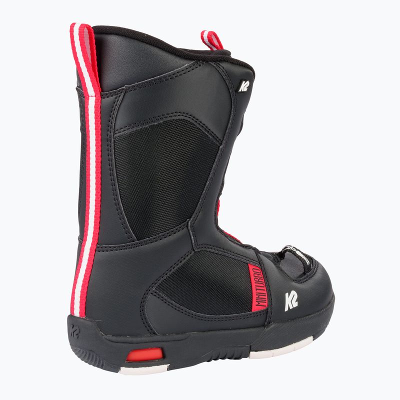 Gyermek snowboard csizma K2 Mini Turbo fekete 11F2033 10