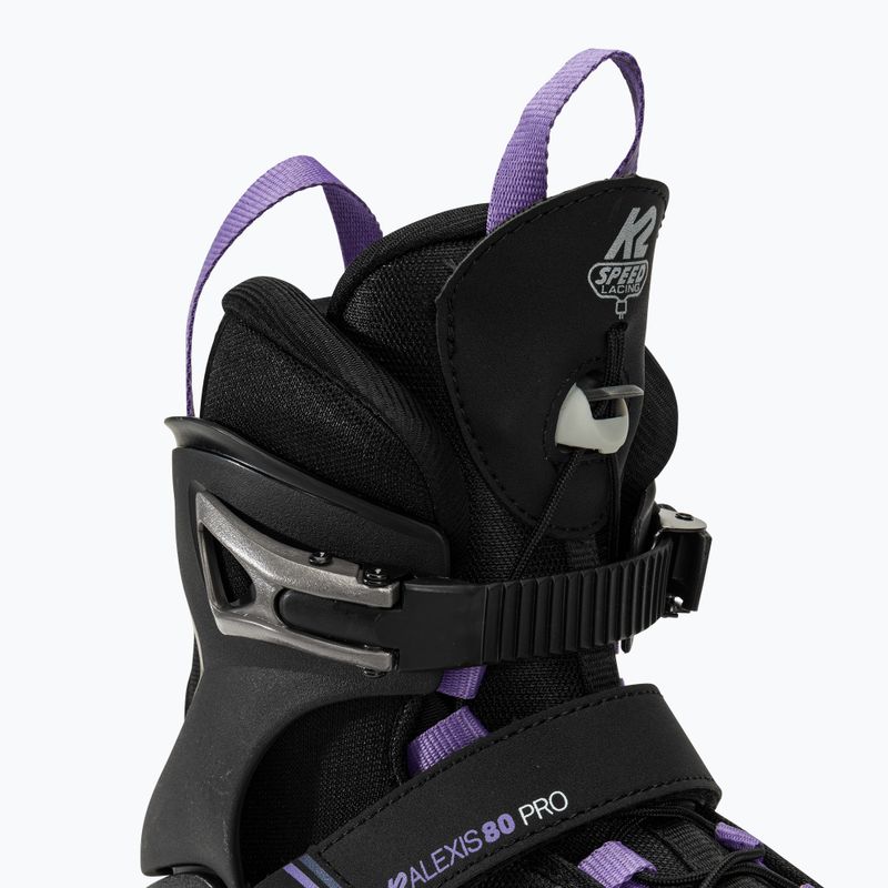 Női görkorcsolya K2 Alexis 80 Pro black/lavendar 5