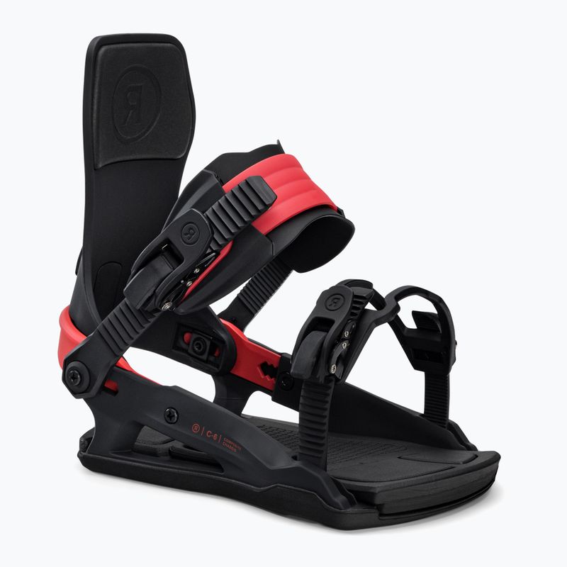 Férfi snowboard kötés RIDE C-6 fekete-piros 12G1005