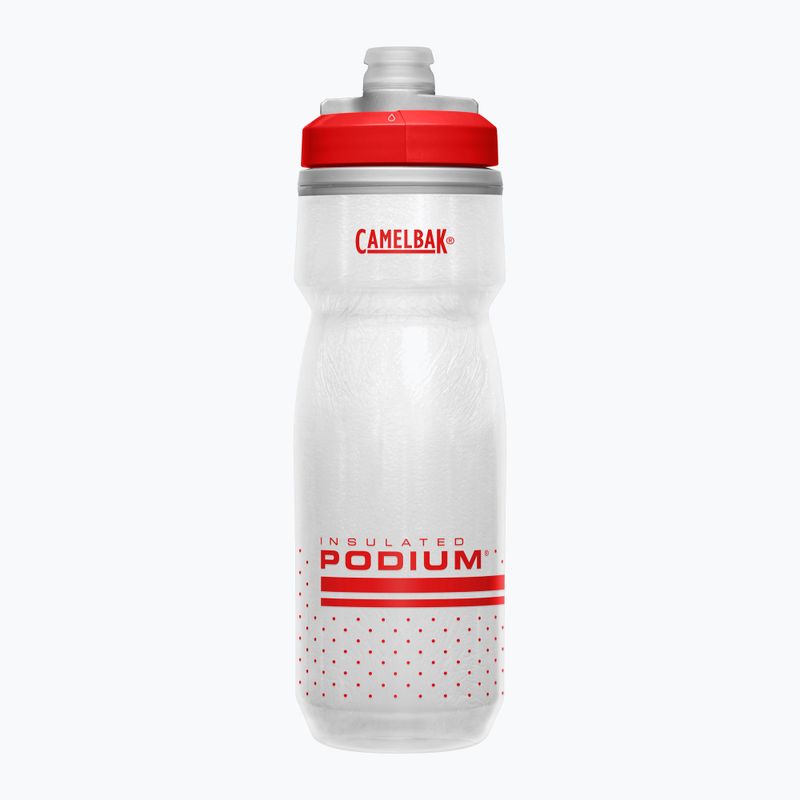 CamelBak Podium Chill 620ml tüzes piros/fehér kerékpáros palack