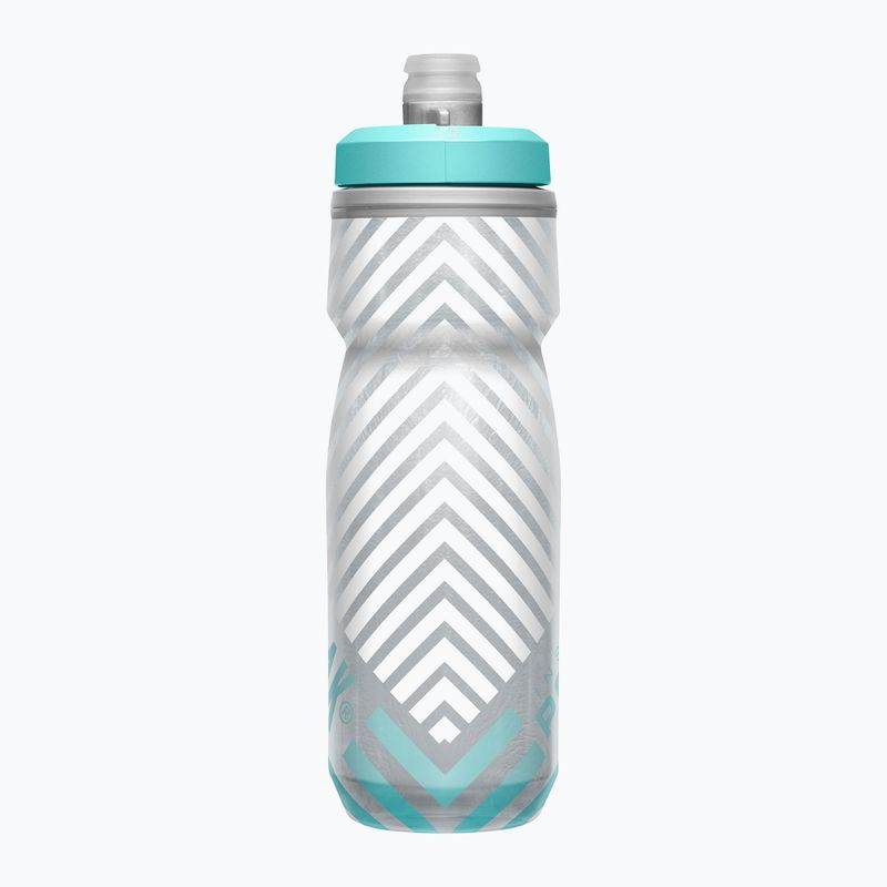 CamelBak Podium Chill 620 ml szürke/ teal csíkos kerékpáros palack 2