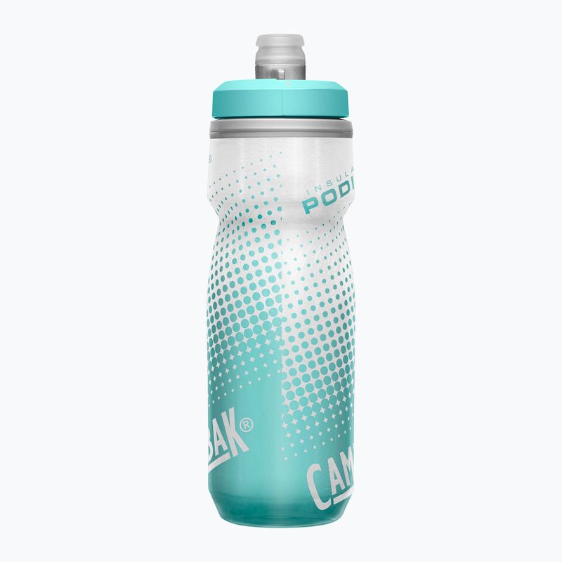 CamelBak Podium Chill 620 ml szürke/ teal csíkos kerékpáros palack 4