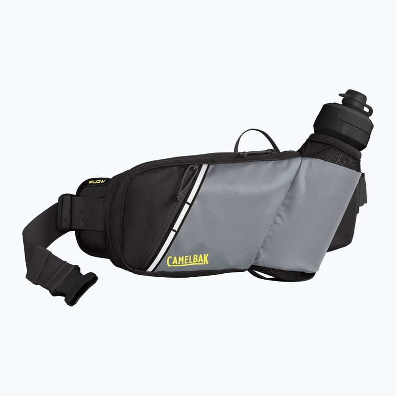 CamelBak Podium Flow kerékpáros övtáska 620 ml-es palackkal ezüst/lime