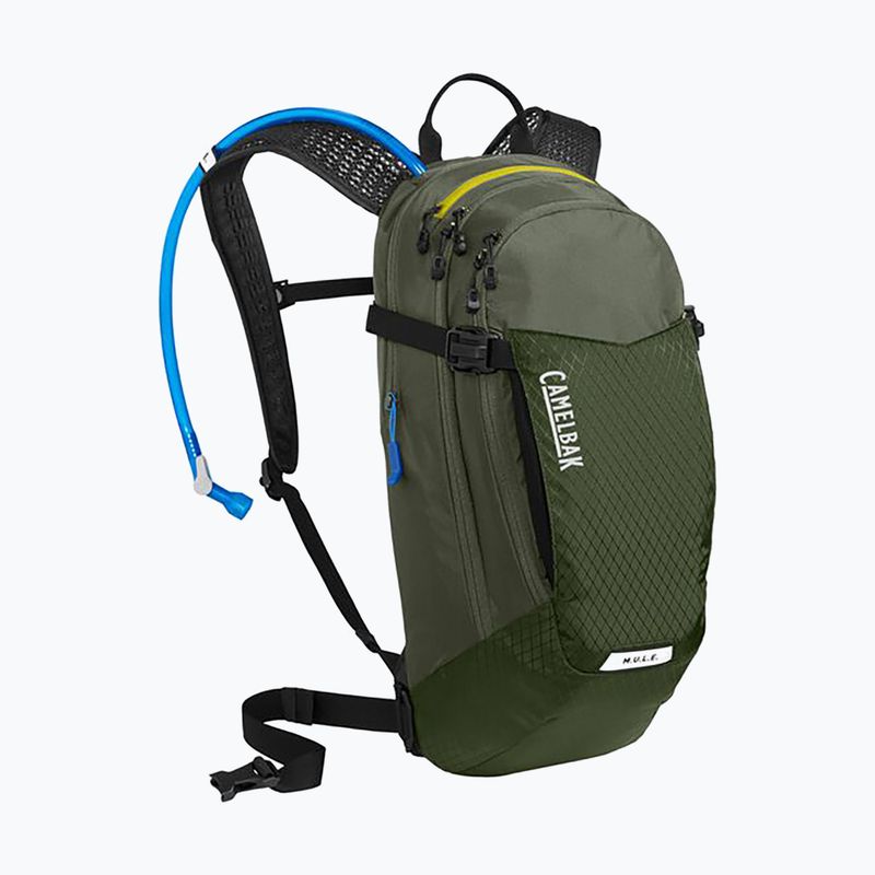 CamelBak M.U.L.E. 12 literes kerékpáros hátizsák 3 literes tartállyal poros olívazöld színben 2