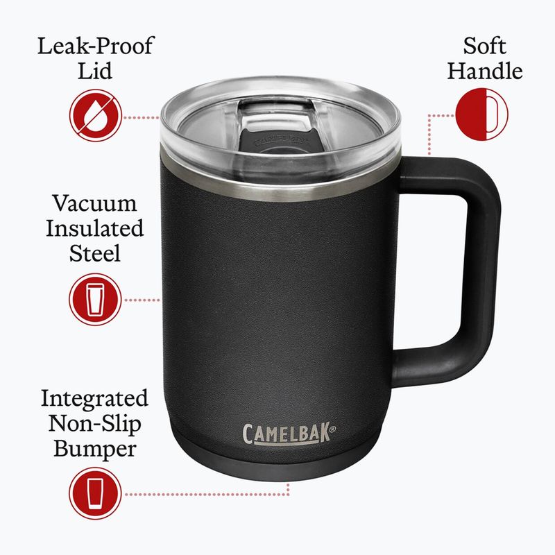 CamelBak Thrive Mug szigetelt SST hőszigetelt bögre 470 ml fekete 6