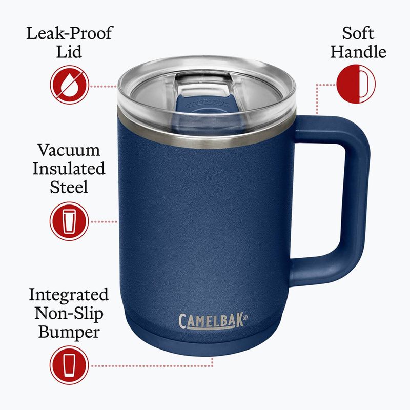 CamelBak Thrive Mug Szigetelt SST hőszigetelt bögre 470 ml tengerészkék színű 5
