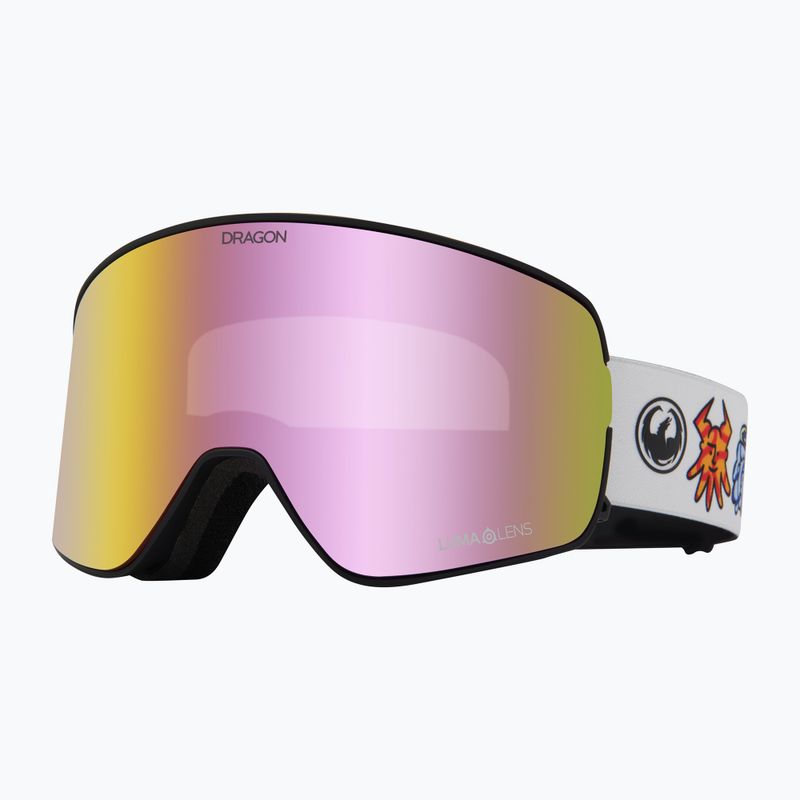 DRAGON NFX2 forest bailey signature/lumalens pink ion/közepes síszemüveg 6