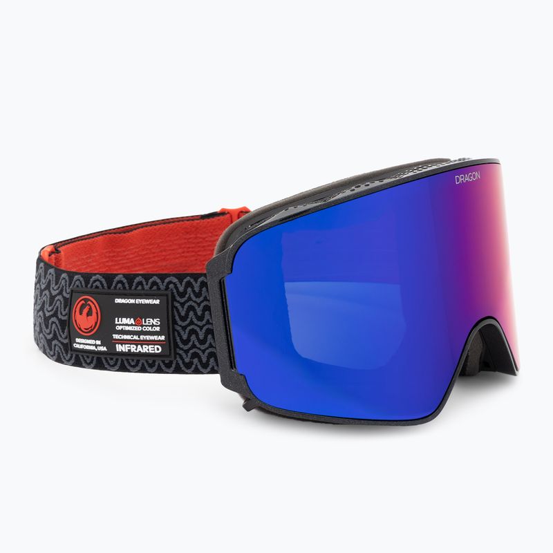 DRAGON NFX MAG OTG obszidián/lumalens solace ir/ibolya síszemüveg 2