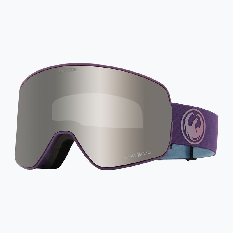 Síszemüveg DRAGON NFX2 deep plum/lumalens silver ion+lumalens voilet 6