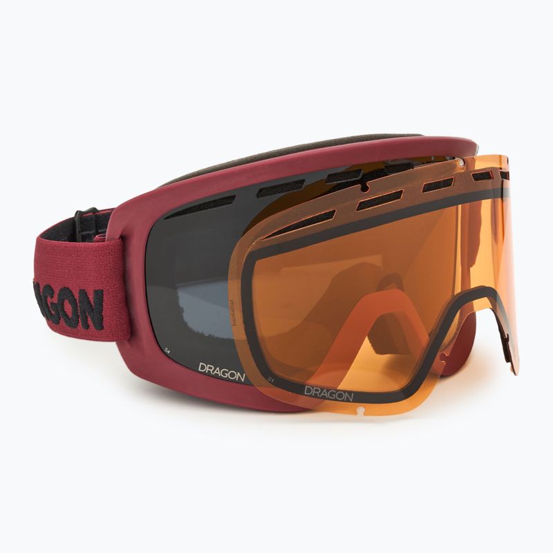 Síszemüveg DRAGON D1 OTG cordovan/lumalens midnight+lumalens amber
