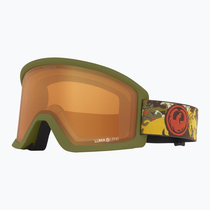 Síszemüveg DRAGON DXT OTG leafy camo/lumalens amber