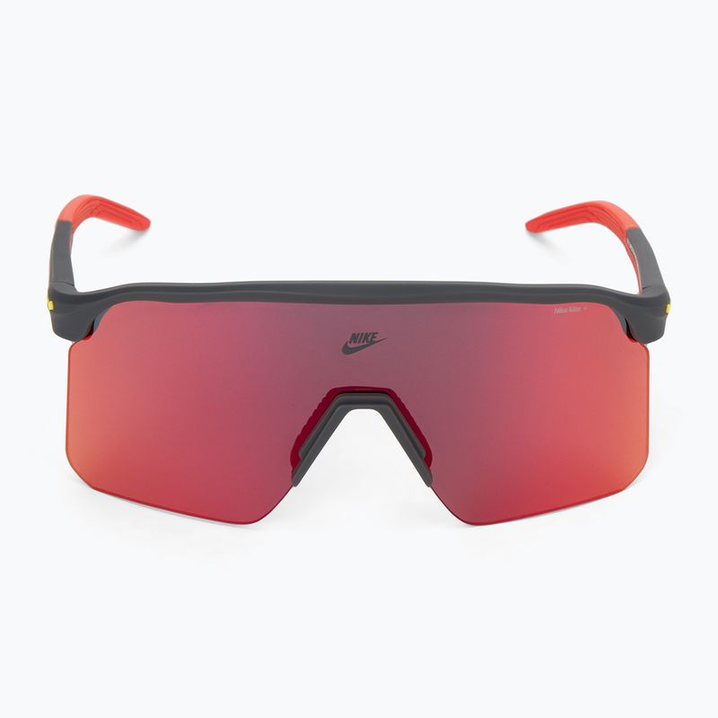 Nike Expedition Shield matt sötét füstszürke/piros tükör napszemüveg 3