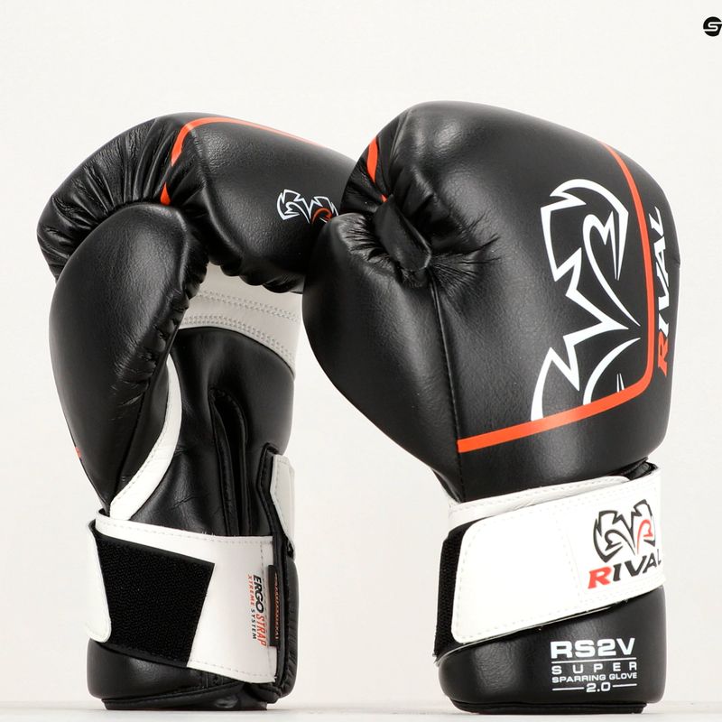 Rival Super Sparring 2.0 bokszkesztyűk fekete 13