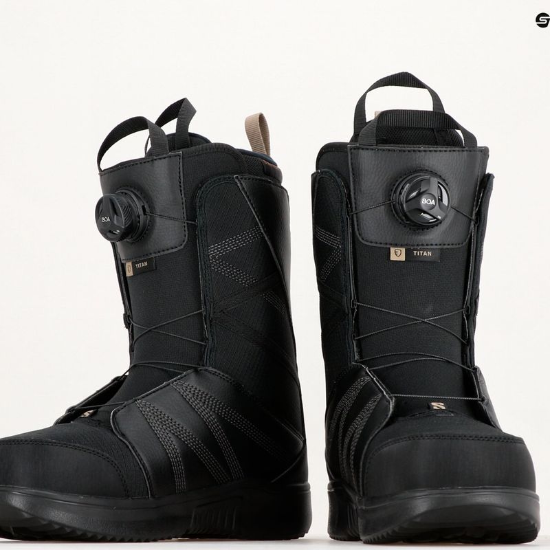 Férfi snowboard csizma Salomon Titan Boa fekete/fekete/pörkölt kesudió 11