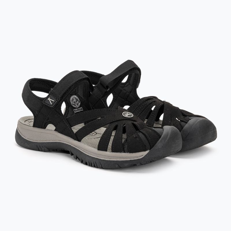 Női trekking szandál KEEN Rose fekete/semleges szürke 4