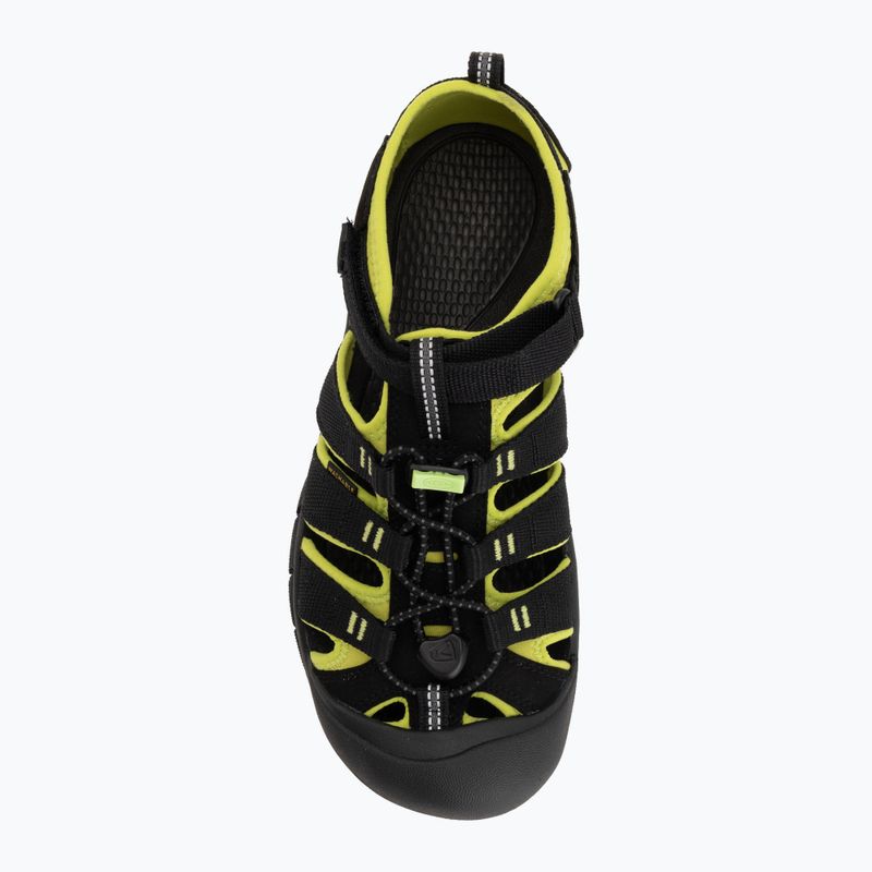 Gyerek szandálok KEEN Newport H2 black/lime green 5