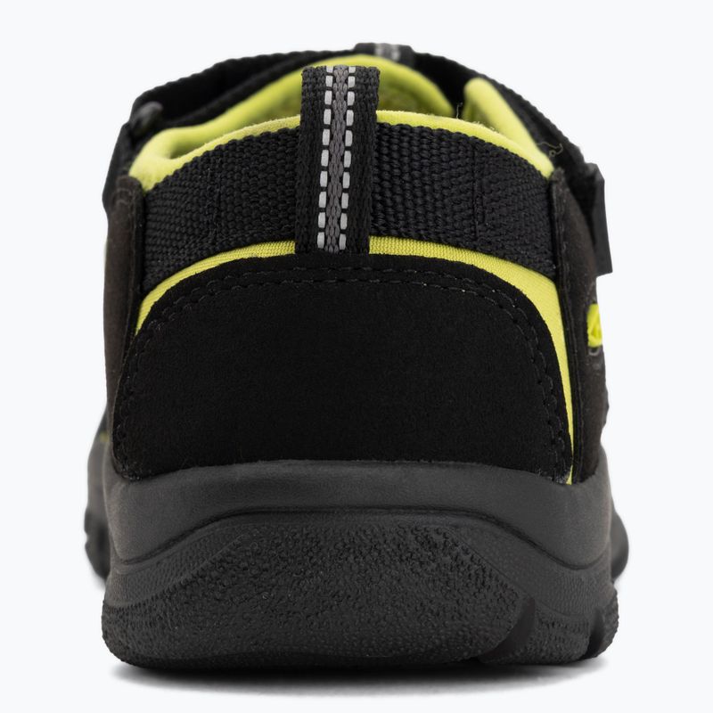 Gyerek szandálok KEEN Newport H2 black/lime green 6