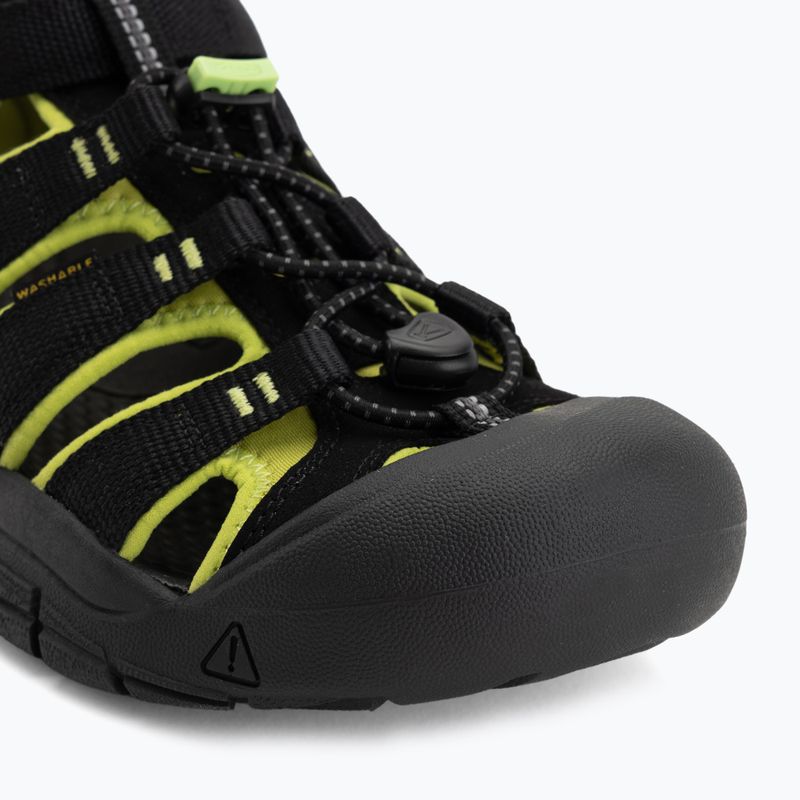 Gyerek szandálok KEEN Newport H2 black/lime green 7