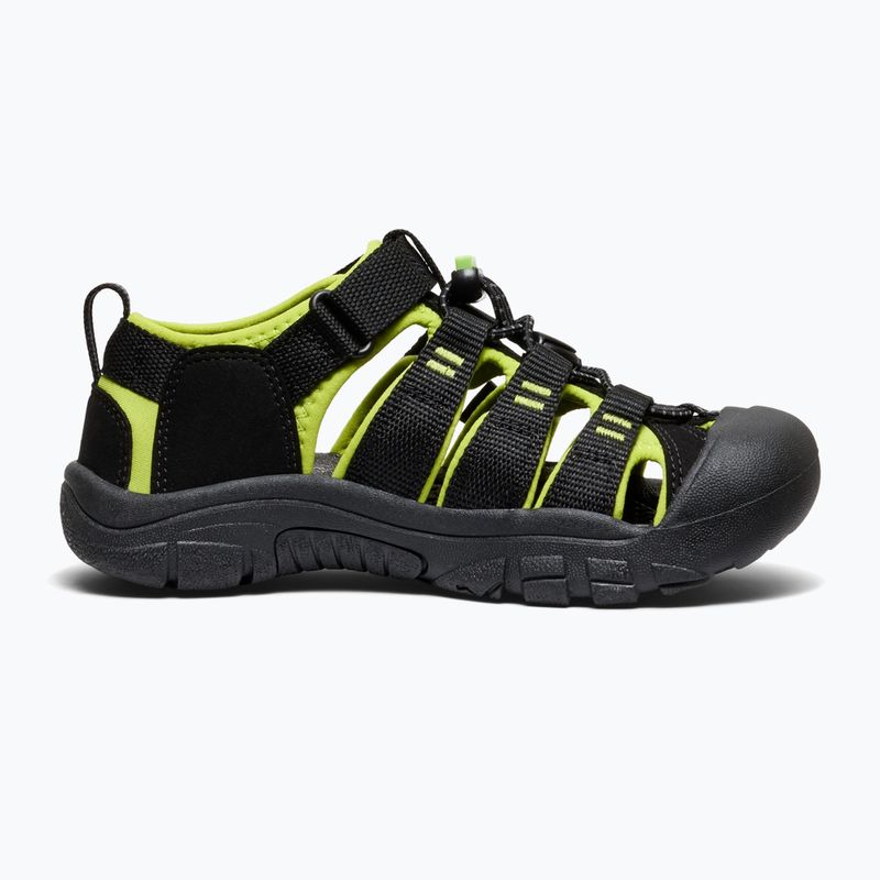 Gyerek szandálok KEEN Newport H2 black/lime green 3