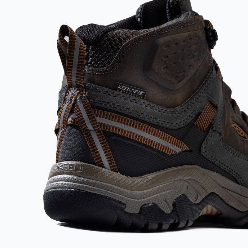 Férfi túrabakancs KEEN Targhee III Mid fekete oliva 1017787 8