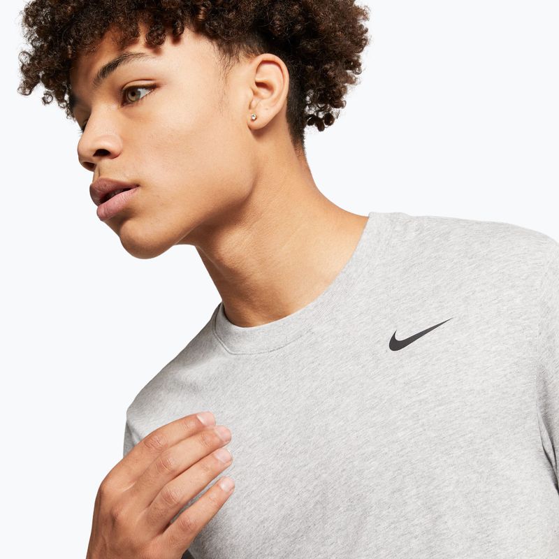 Férfi póló Nike Dri-Fit dark grey heather/black 4