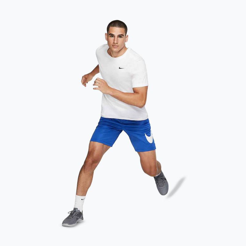 Férfi póló Nike Dri-Fit smokey white/black 2