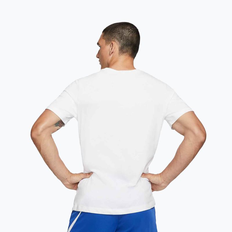 Férfi póló Nike Dri-Fit smokey white/black 3