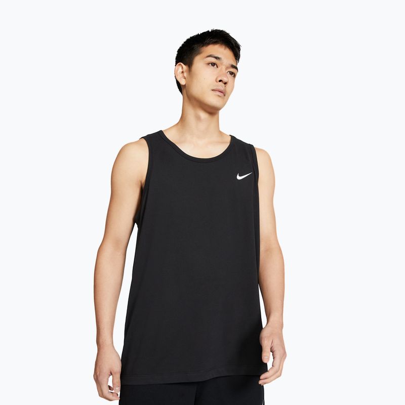 Férfi edzőpóló Nike Dri-Fit TT black/white