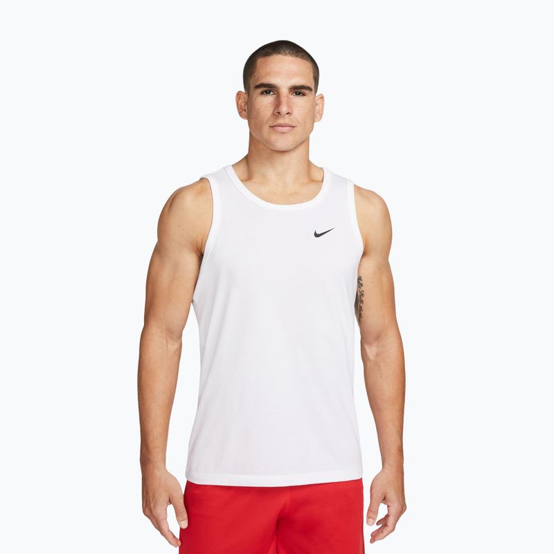 Férfi edzőpóló Nike Dri-Fit TT white/black