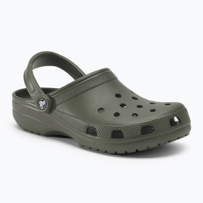 Férfi Crocs Classic poros olíva flip-flopok 2