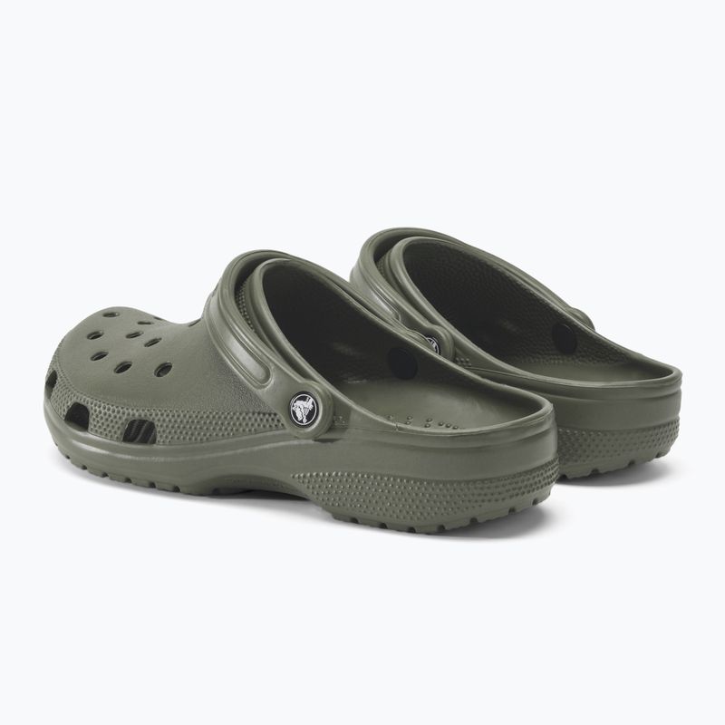 Férfi Crocs Classic poros olíva flip-flopok 4