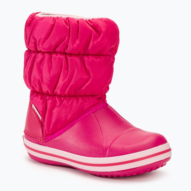 Crocs Winter Puff Kids candy pink gyerek hótaposó
