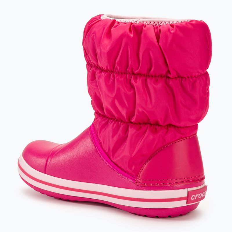 Crocs Winter Puff Kids candy pink gyerek hótaposó 3