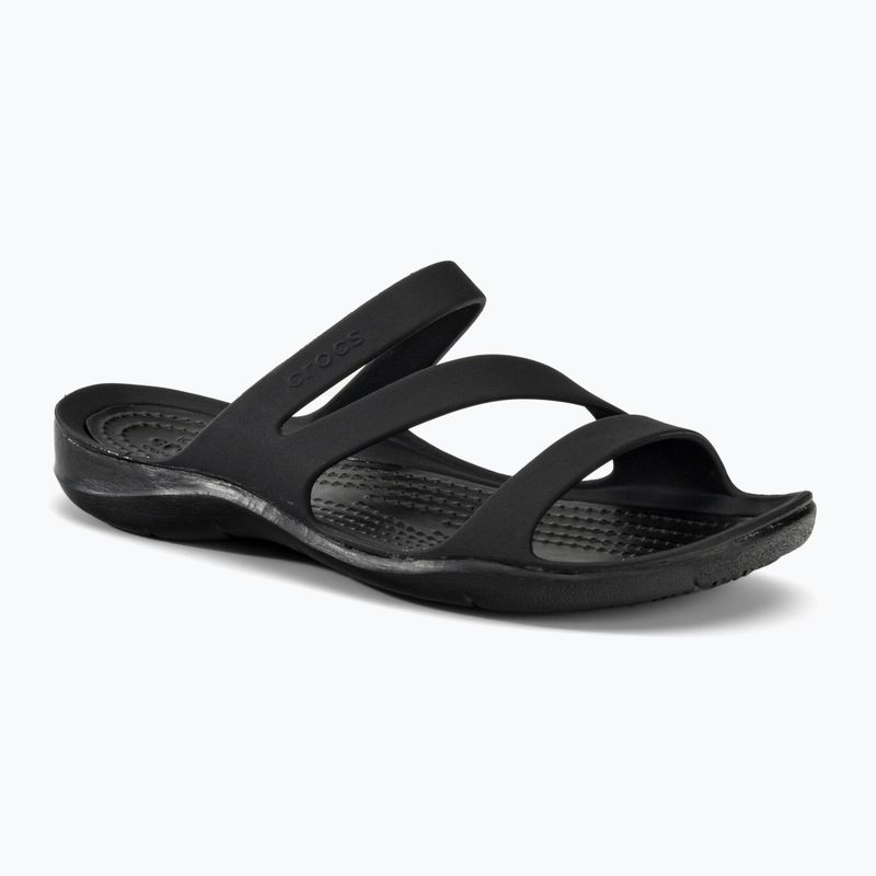 Női Crocs Swiftwater szandál fekete 203998-060 flip-flopok