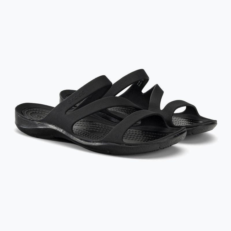 Női Crocs Swiftwater szandál fekete 203998-060 flip-flopok 4
