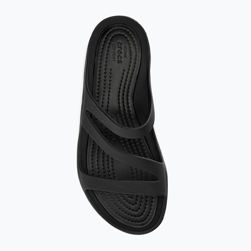 Női Crocs Swiftwater szandál fekete 203998-060 flip-flopok 6
