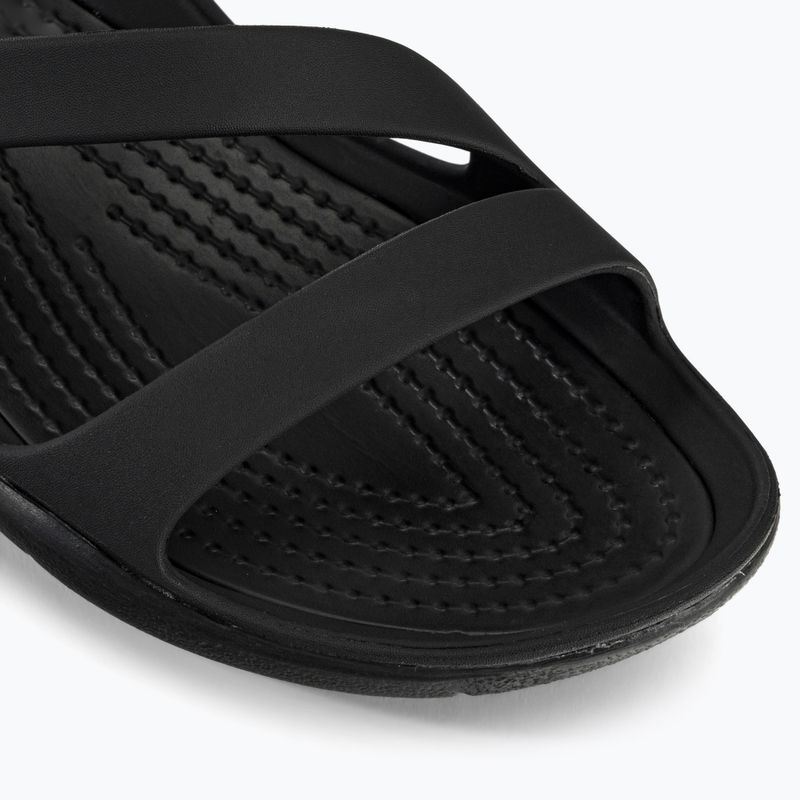 Női Crocs Swiftwater szandál fekete 203998-060 flip-flopok 7