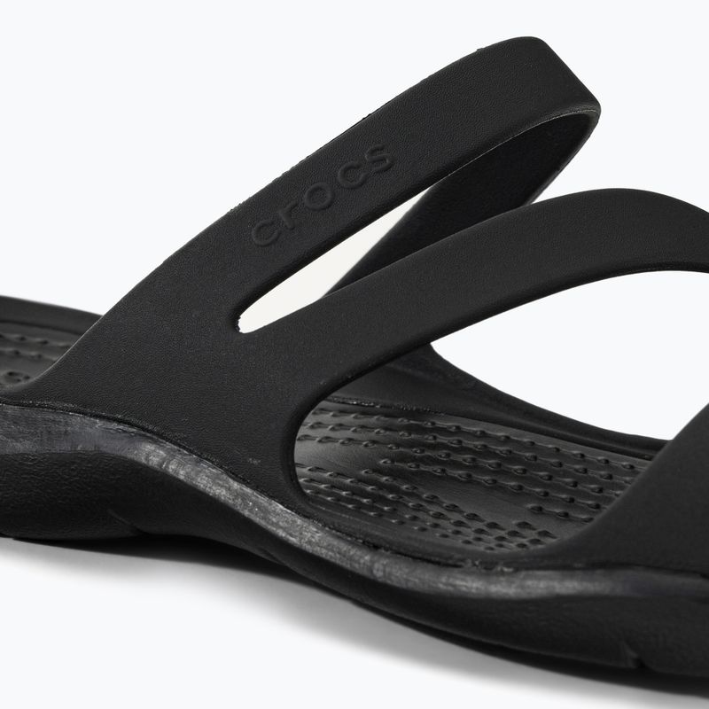 Női Crocs Swiftwater szandál fekete 203998-060 flip-flopok 8