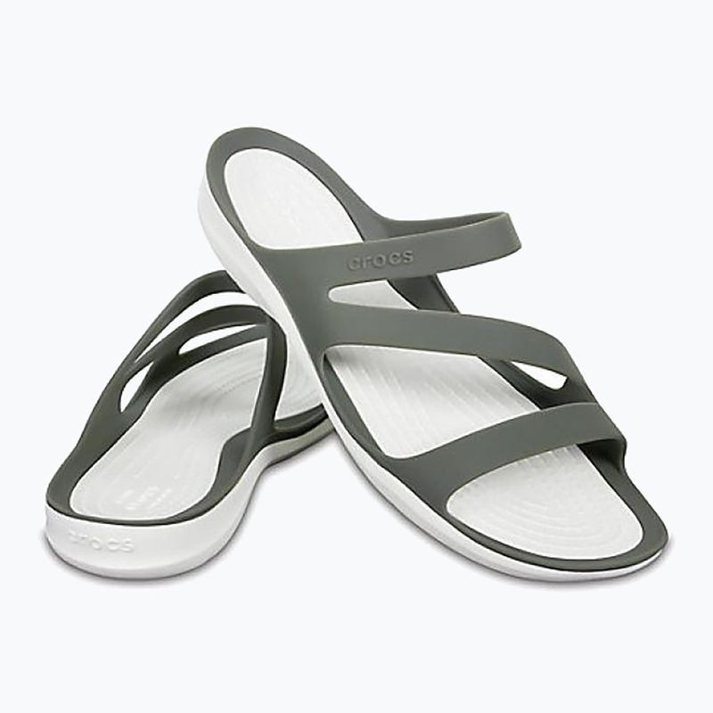 Női papucs Crocs Swiftwater Sandal W smoke/white 9