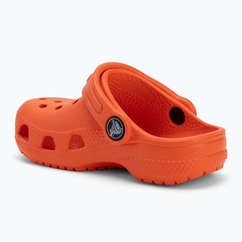Crocs Classic Clog Kids mandarin színű flip-flopok 4